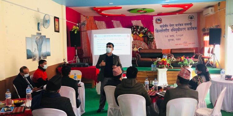 पर्वत र म्याग्दीका लागि बहुक्षेत्रीय पोषण सम्बन्धि अभिमुखीकरण