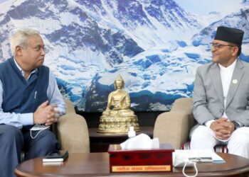 अध्यक्ष तिमिल्सिना र नवनियुक्त भारतीय राजदूत श्रीवास्तवबीच शिष्टाचार भेट