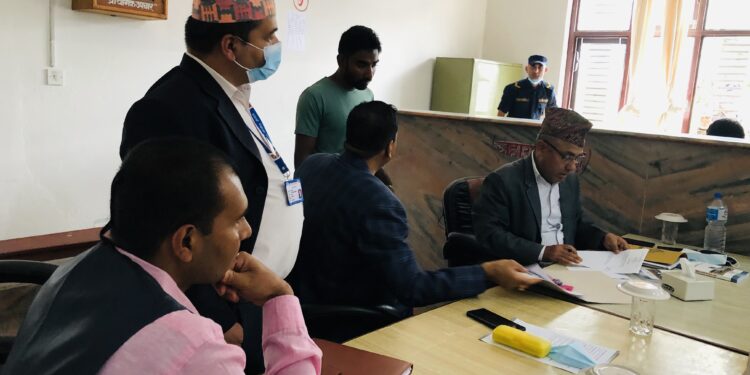 पर्वतमा उल्लासजनक रुपमा मनोनयन दर्ता