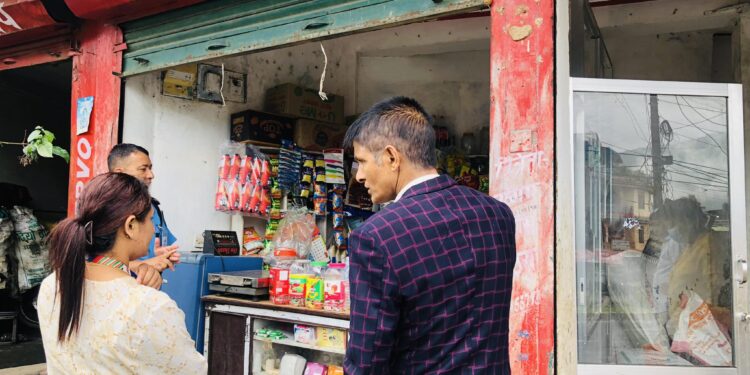 कुश्मा बजारमा आकस्मिक बजार अनुगमन