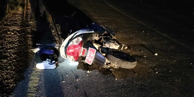 स्कुटर दुर्घटनामा एक जनाको मृत्यु